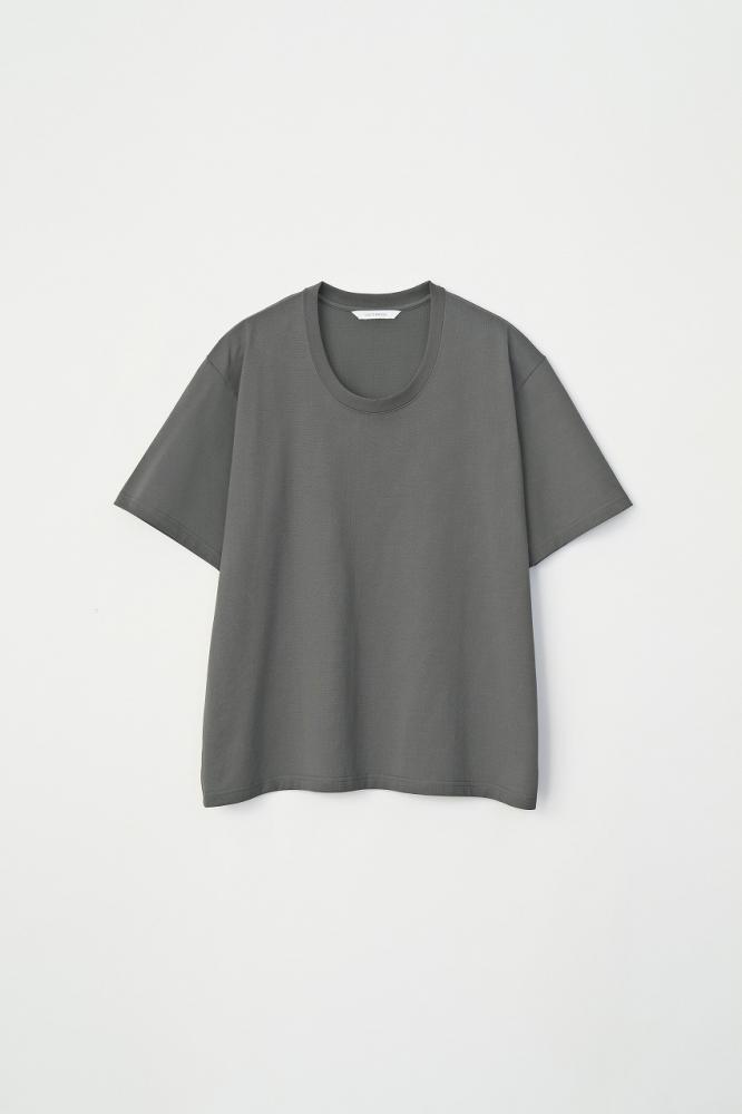 HEAVY COTTON U-NECK TEE *グレー*