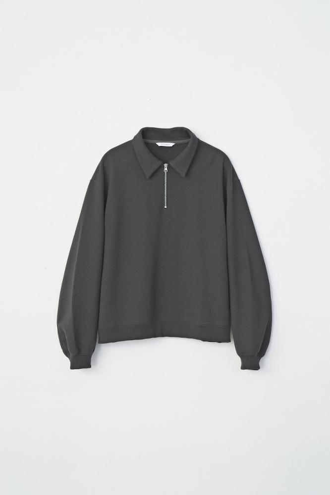 HALF ZIP POLO SWEAT *ブラック*