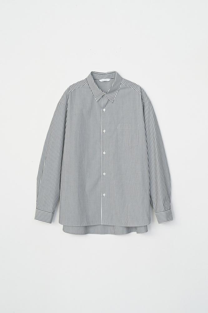 STRIPE BIG SHIRT *ブラック*