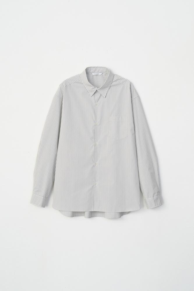 STRIPE BIG SHIRT *グレー*