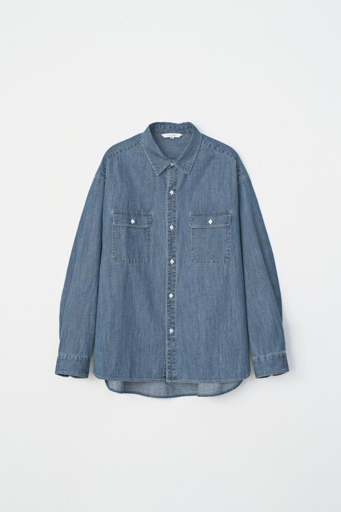 DENIM BIG SHIRT *ブルー*
