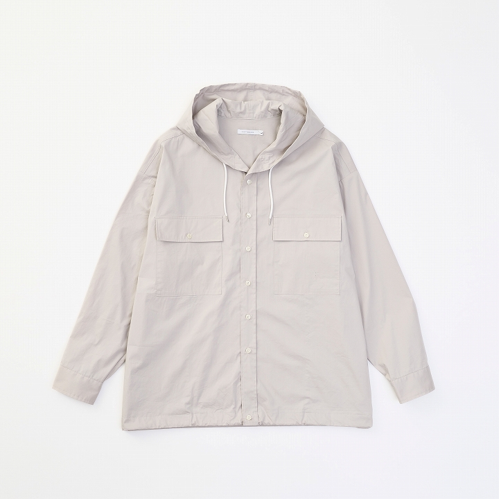 HOOD SHIRTS JACKET *ライトグレー*