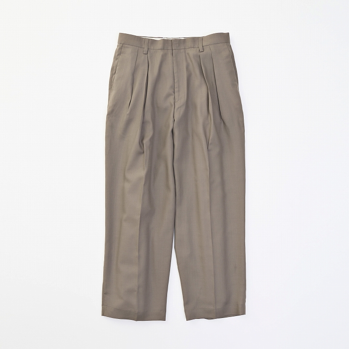 SOFT WIDE SLACKS *ブラウン*