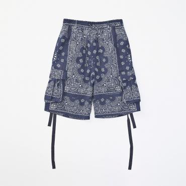×HAV-A-HANK / PAISLEY SHORTS *ネイビー*
