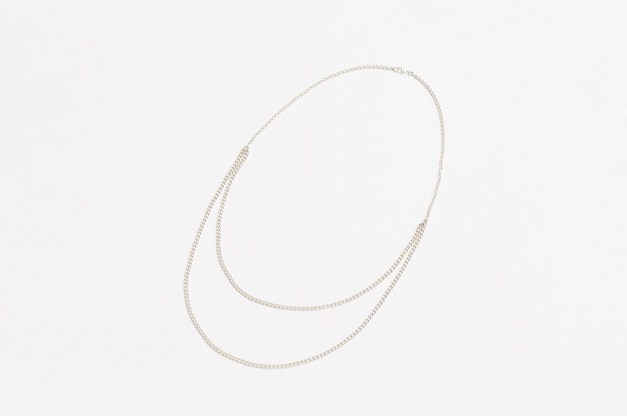 DOUBLE NECKLACE *シルバー*