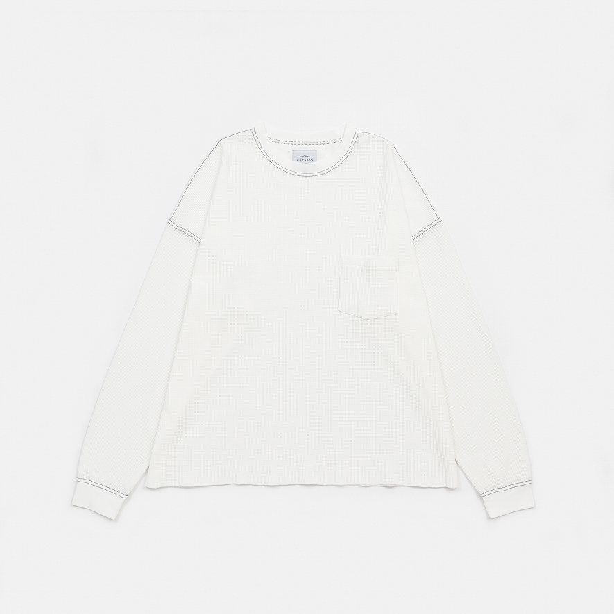 WIDE WAFFLE TEE *ホワイト*