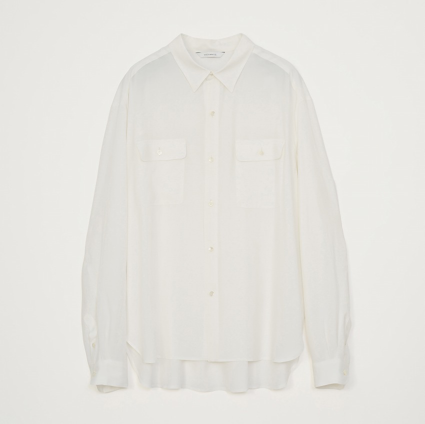 RAYON SILK SHIRT *WHITE*