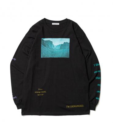 "DERANGED" L/S Tee *ブラック*