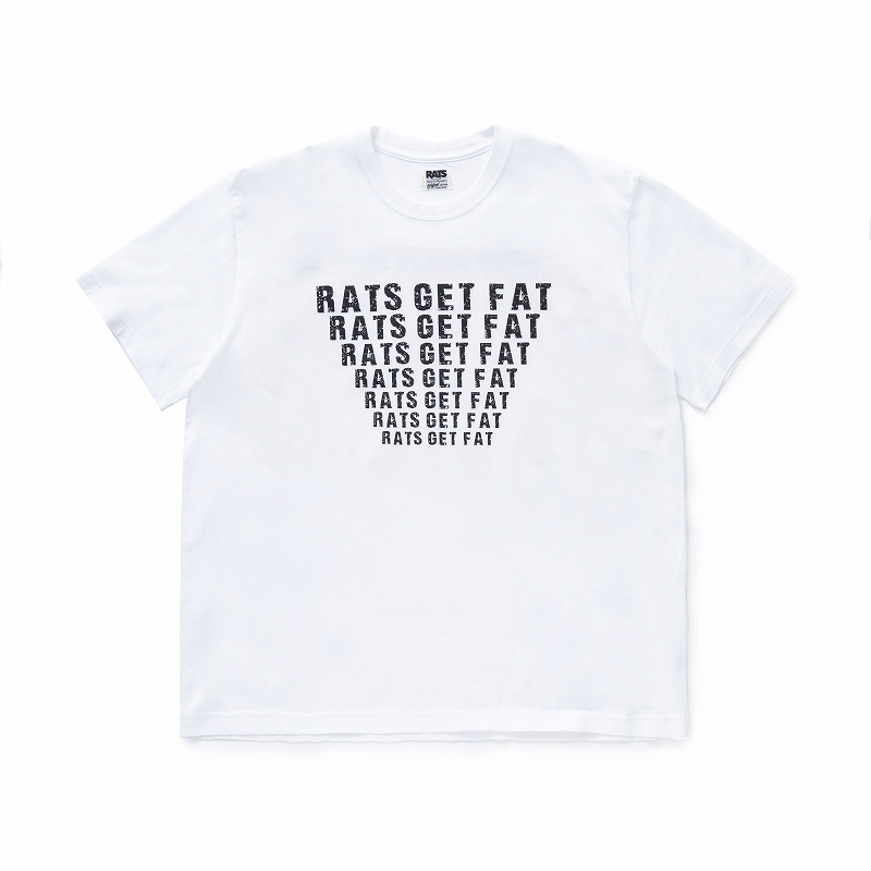 RATS GET FAT TEE *ホワイト*