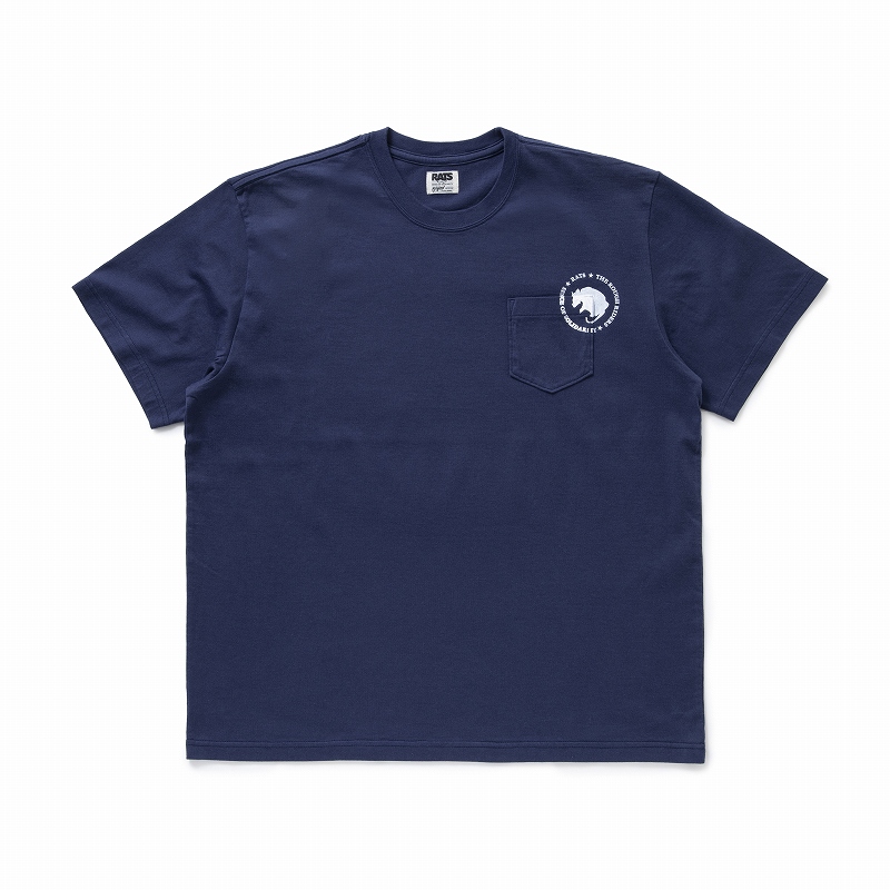 CIRCLE POCKET TEE *ネイビー*