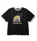"SEAHORSE" RINGER TEE *ブラック*