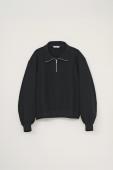 TECH HALF ZIP SWEAT / BLACK