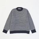 CHECK BIG KNIT *ネイビー*