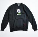 ZIG ZAG CREW SWEAT **ブラック*