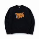 CHEESE CREW NECK SWEAT *ブラック*