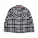 Ombre Check L/S Shirt(24aw) *グレー*