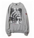 ANTONIO INOKI CREW SWEAT / MIX GREY