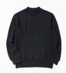 MIDDLE NECK KNIT   *ブラック*