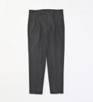 TAPERED LINEN SLACKS *ブラック*
