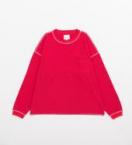 WIDE WAFFLE TEE *レッド*