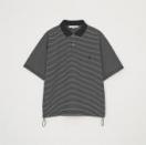 BORDER POLO SHIRT *BLK×WHT*