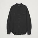 RAYON SILK SHIRT *BLACK*