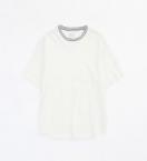 NECK BORDER BIG TEE *ホワイト*
