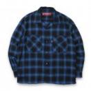 Ombre Check L/S Shirt(23ss) *ブルー*