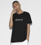 deja-vu Arabic Logo ルーズシルエットTシャツ[LEC771] *ブラック*