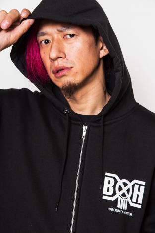 BxH HEAVY WEIGHT LOGO ZIP-UP PK *ブラック*