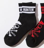 BxH SKULL SOX *ブラック/ホワイト*