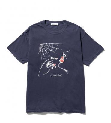 "SPIDER" S/S TEE *ネイビー*