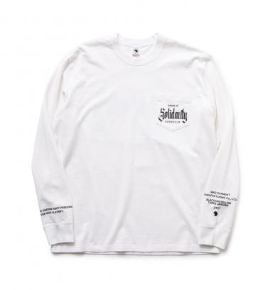 SOLIDARITY POCKET LS TEE *ホワイト*