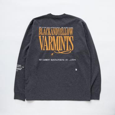 VARMINTS POCKET LS TEE *チャコール*