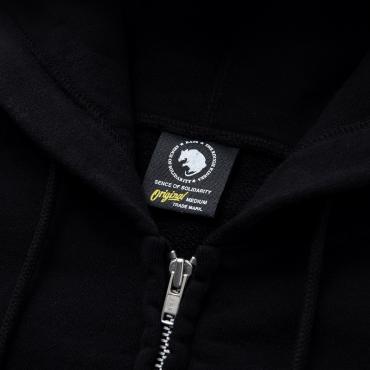 SOLIDARITY ZIP HOODIE *ブラック*