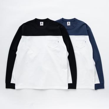 CROSS CUT LS TEE *ブラック*