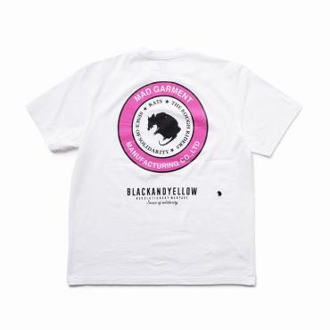 TWO WHEEL TEE *ホワイト×ピンク*