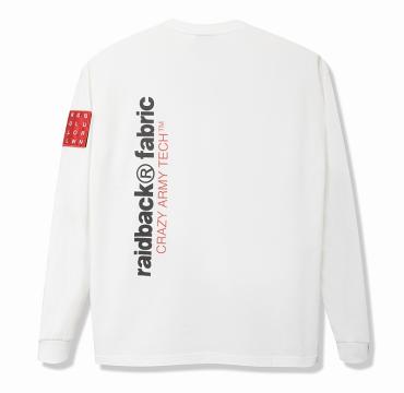 Back Channel × raidback fabric LONG SLEEVE / WHITE