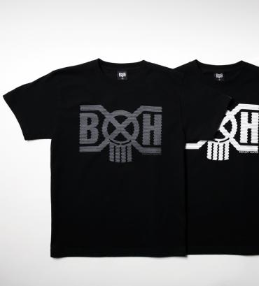 BxH SHREDDER LOGO TEE *ブラック/リフレクター*