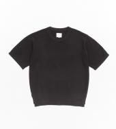 KNIT TEE *ブラック*