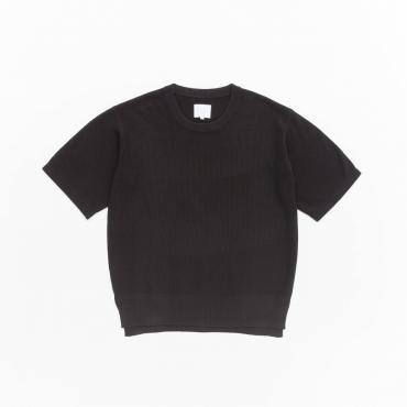 KNIT TEE *ブラック*