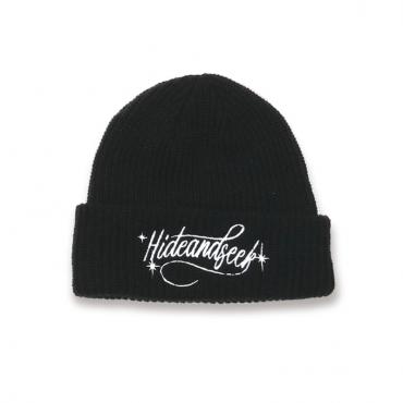 Cursive Logo Knit Cap *ブラック*