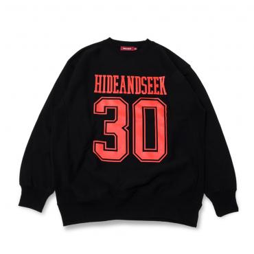 No 30 Sweat Shirt *ブラック×レッド*