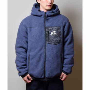 POLATECK HOODED BOA JACKET / BLUE GREY