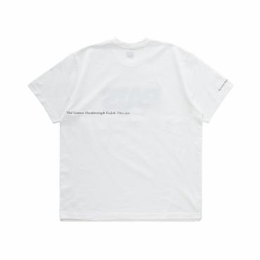BOX FLAME LOGO TEE *ホワイト×オレンジ*