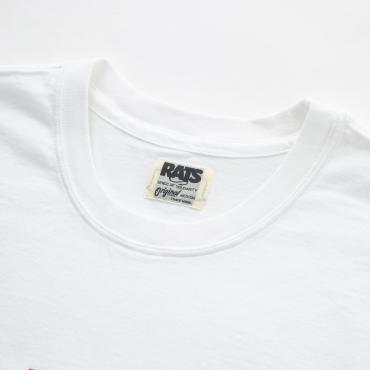 BOX FLAME LOGO TEE *ホワイト×オレンジ*