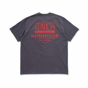 DOZENS  TEE *グレー×レッド*