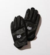 BxH ST LINE LEATHER GLOVE *ブラックxホワイト*