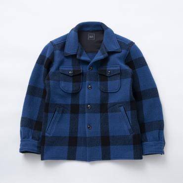 BUFFALO CHECK SHIRT JKT *ブルー×ブラックチェック*