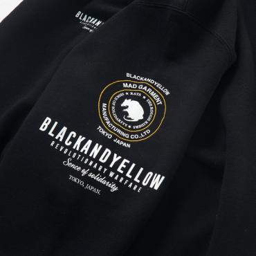 ZIP HOODIE TYPE-B *ブラック×イエロー*